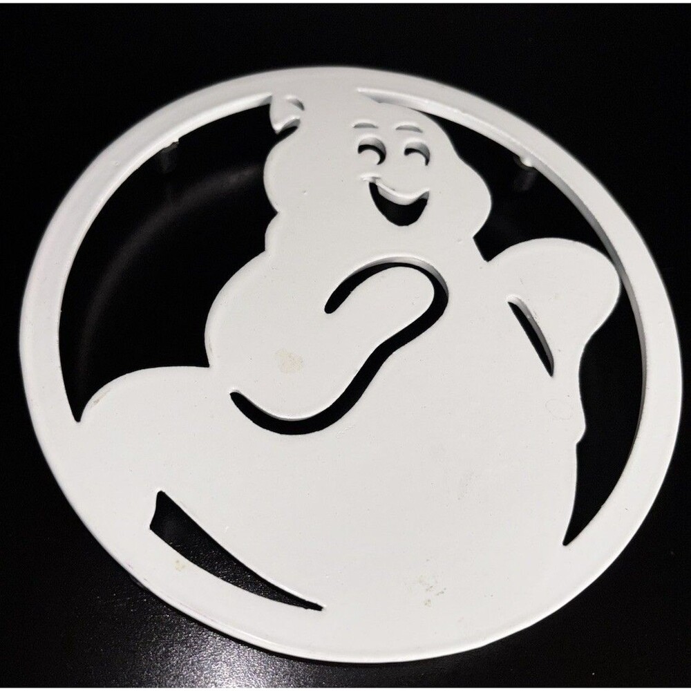 White Metal Ghost Trivet Halloween